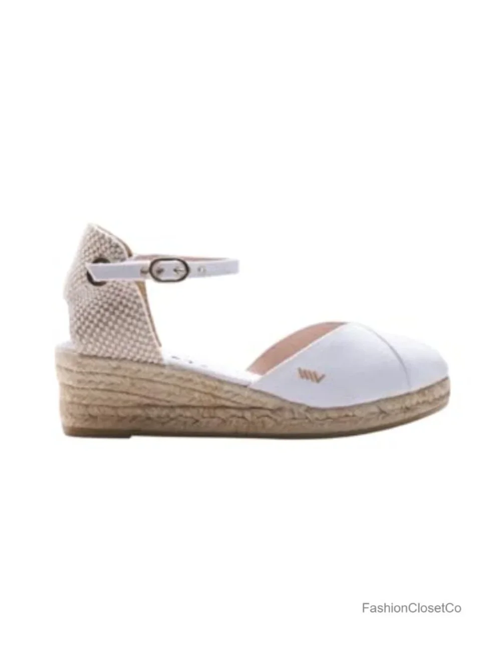 Espadrille Canvas Low Wedges with Ankle Strap Spain Handmade 2